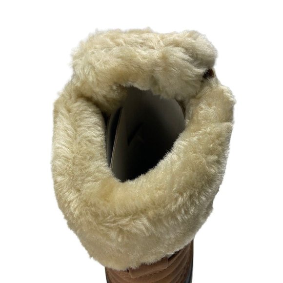 TOMMY HILFIGER rain boot womens Reisen Faux Fur Detail Lace-Up Boot 6M - Picture 3 of 9